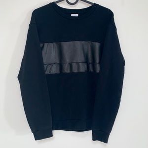 Zara Pleather Crewneck